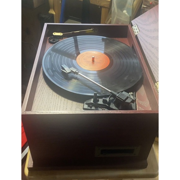 Electro Brand 4 in 1 Record/Cassette/Radio/CD Player, All Aspects Work. - Picture 2 of 2